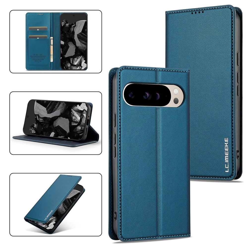 For Google Pixel 9 Pro XL 9 8Pro 8A 7 7A Magnetic Flip Leather Wallet phone Case