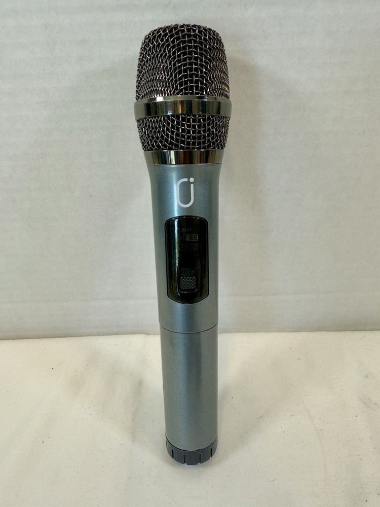 UHF Wireless Karaoke Microphone with Gray Bottom Cap - Channel 636.60 CH 168