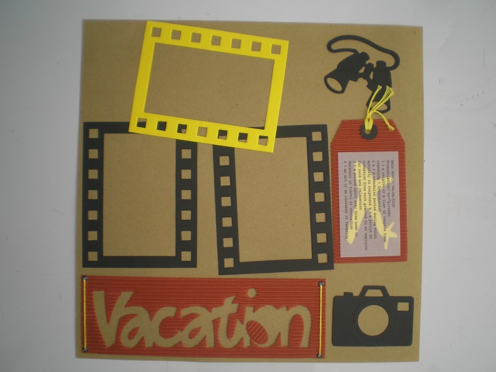 Vacation 2 #1006 premade scrapbook pages