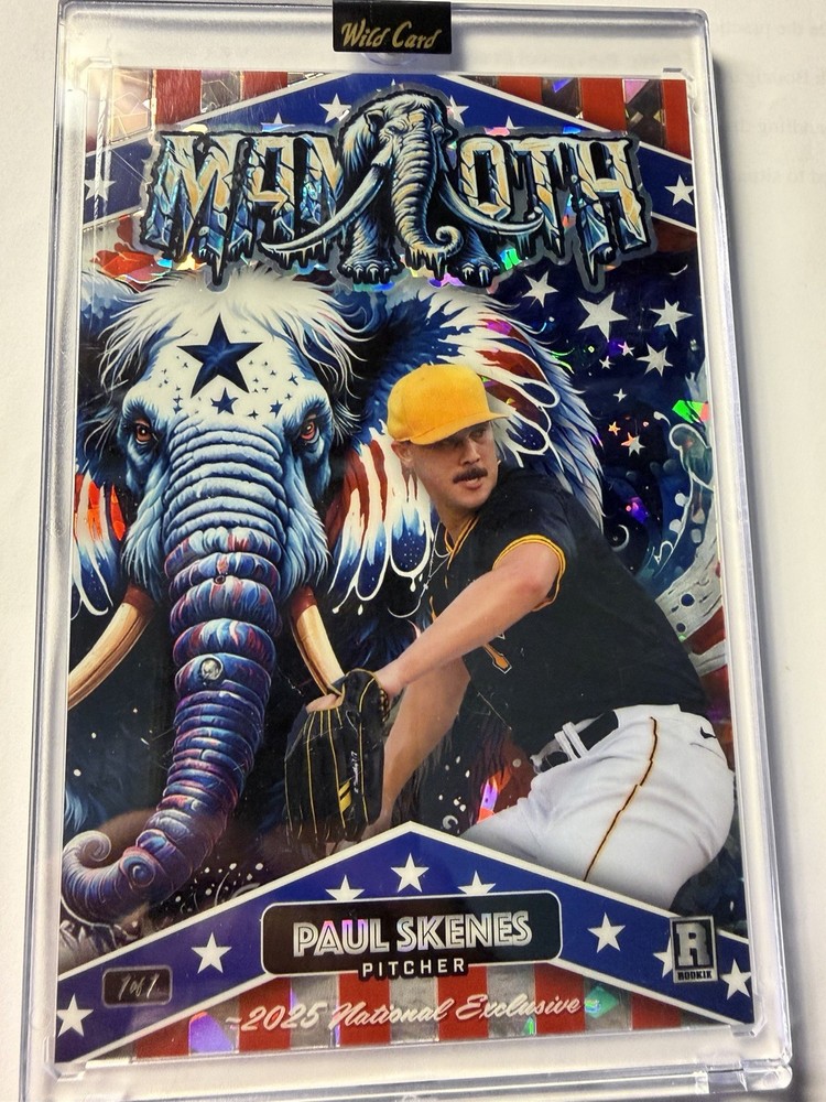 🔥2024 Wild Card Mammoth 2025 National Exclusive PAUL SKENES Encased 1/1