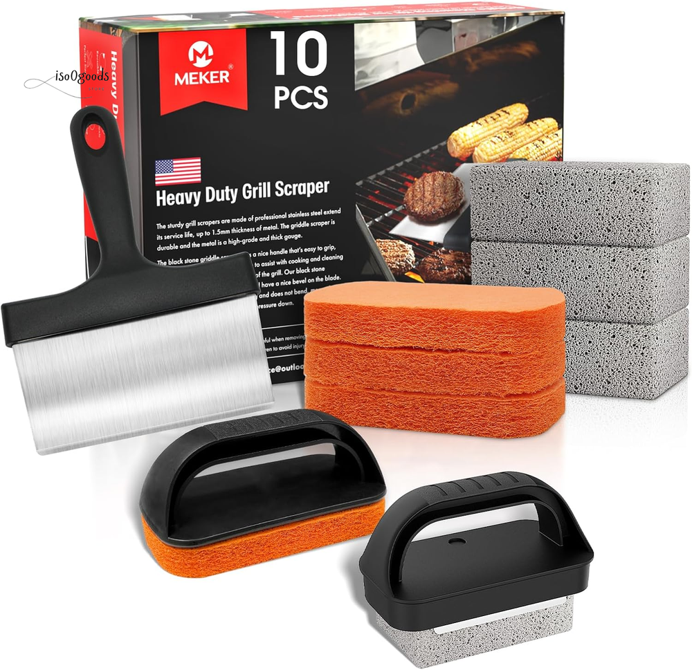 Griddle Cleaning Kit for Blackstone,Flat Top Grill Cleaning Kit with Grill Stone