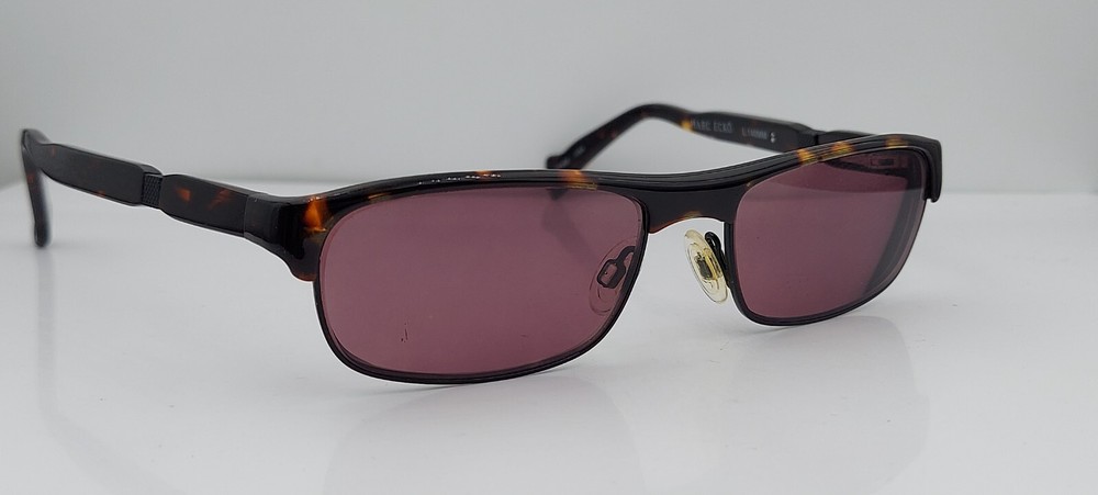 Vintage Marc Ecko Scrambler Black Tortoise Rectangular Sunglasses FRAMES ONLY
