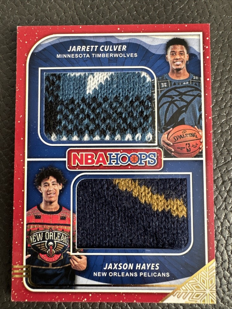 🎄 2019-20 NBA Hoops Holiday Jarrett Culver Jaxson Hayes Christmas Sweater SD-JJ