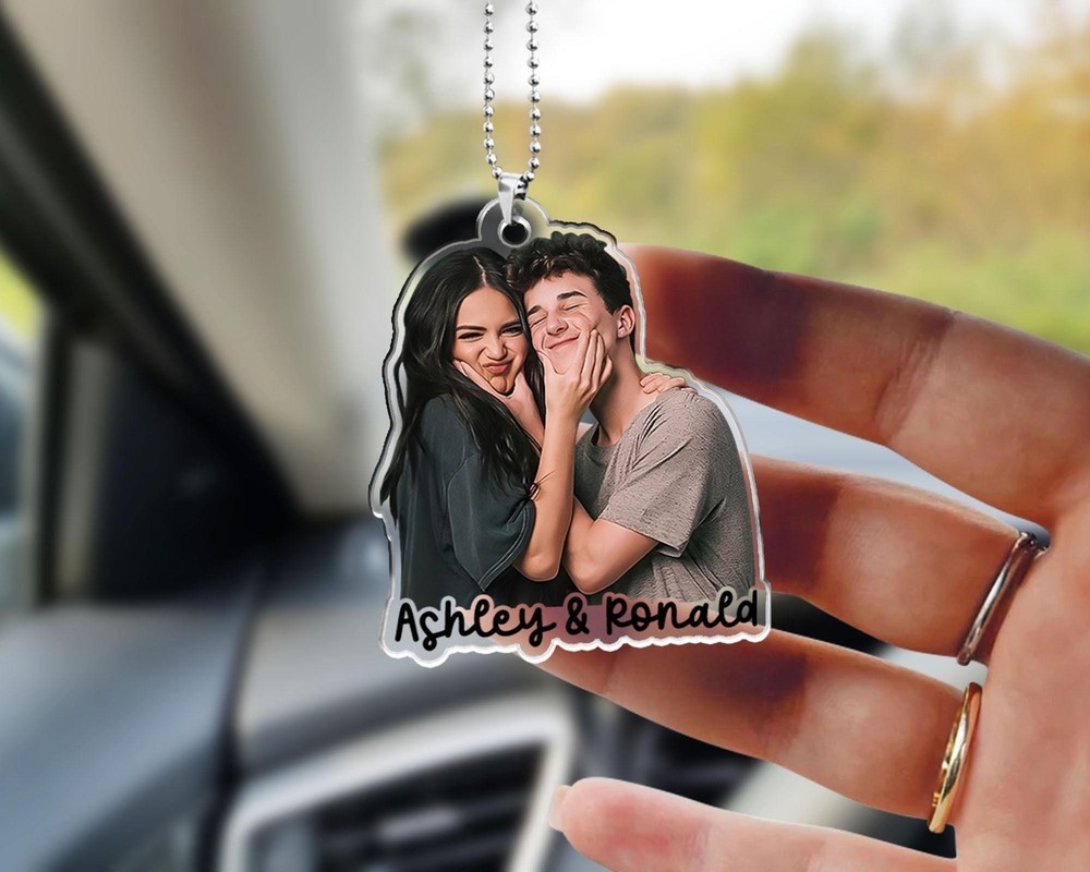 Custom Photo Keychain Acrylic Pet Personalized Dog   Cat Picture Ornament