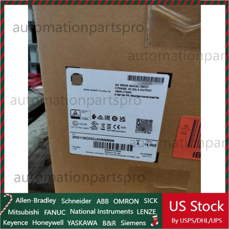 Allen-Bradley 20G11NC030JA0NNNNN PowerFlex Air Cooled 755 AC Drive US Free Tax