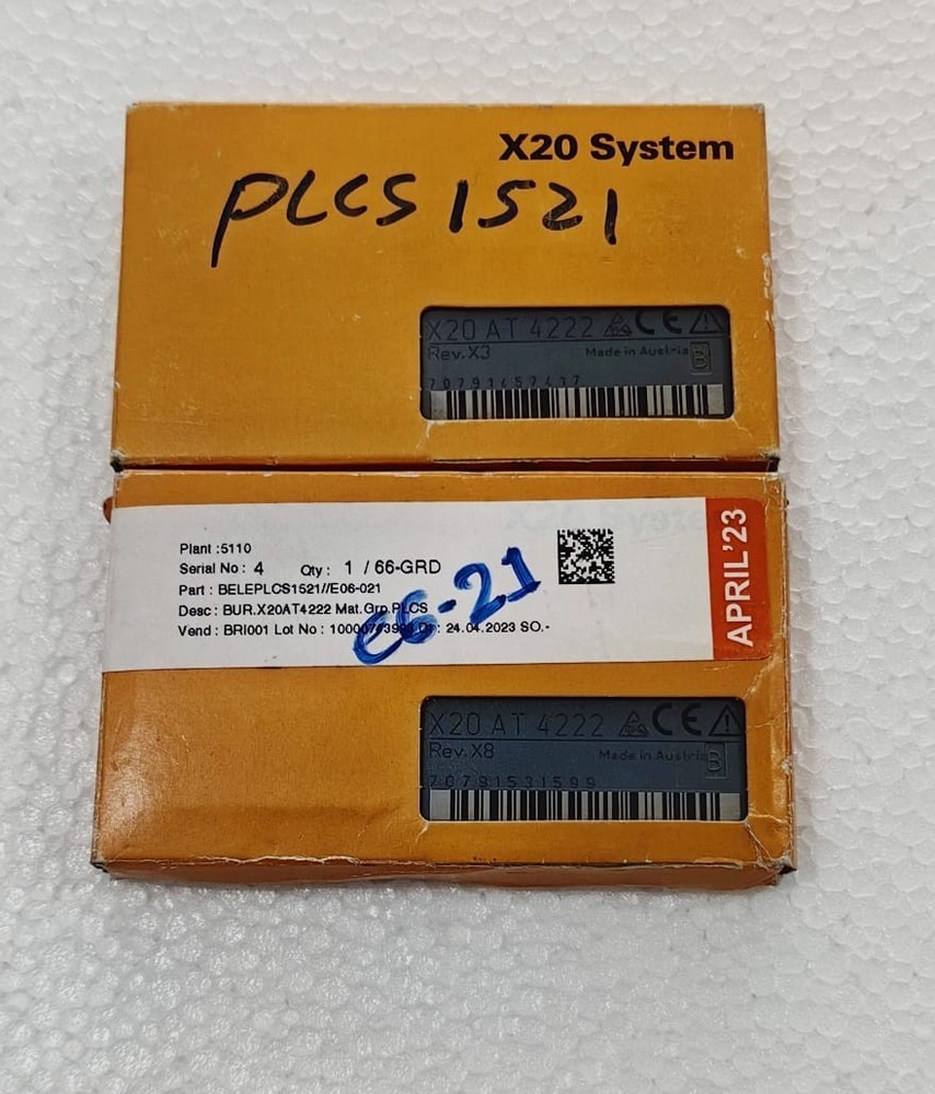 B&R | X20AT4222 | X20 AT4222 | RESISTANCE TEMPERATURE MEASUREMENT MODULE, NEW