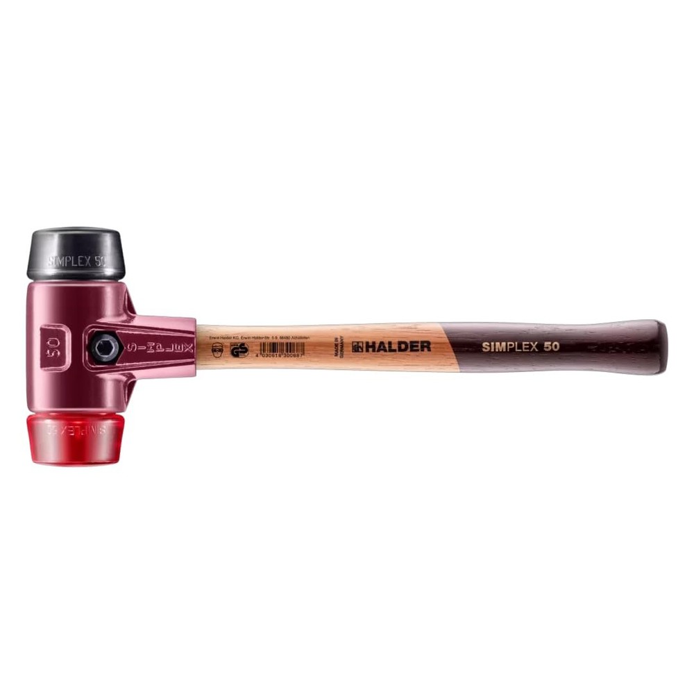 Simplex Soft-Faced Mallet with Hard Plastic and Medium-Hard Rubber Inserts for Versatile Use
