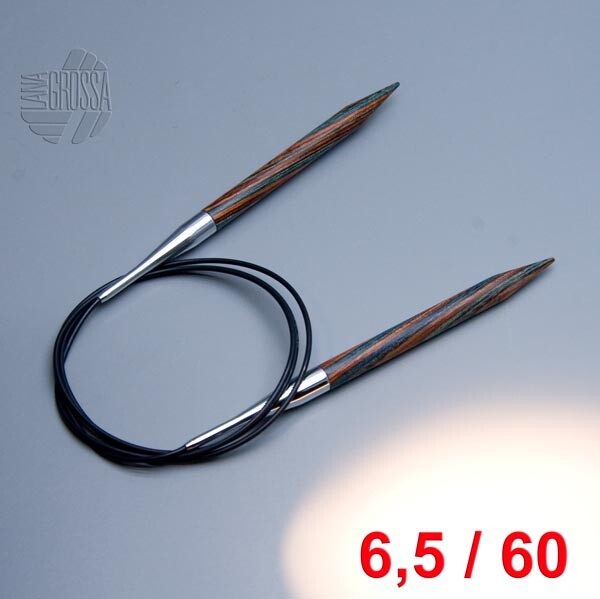 Lana Grossa Circular Knitting Needle Design Wood 60cm / 6.5mm