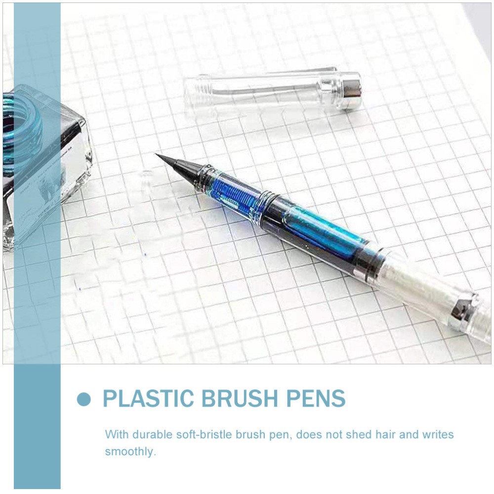 3 Pcs Portable Fountain Pen Brush Set for Student Calligraphy Writing