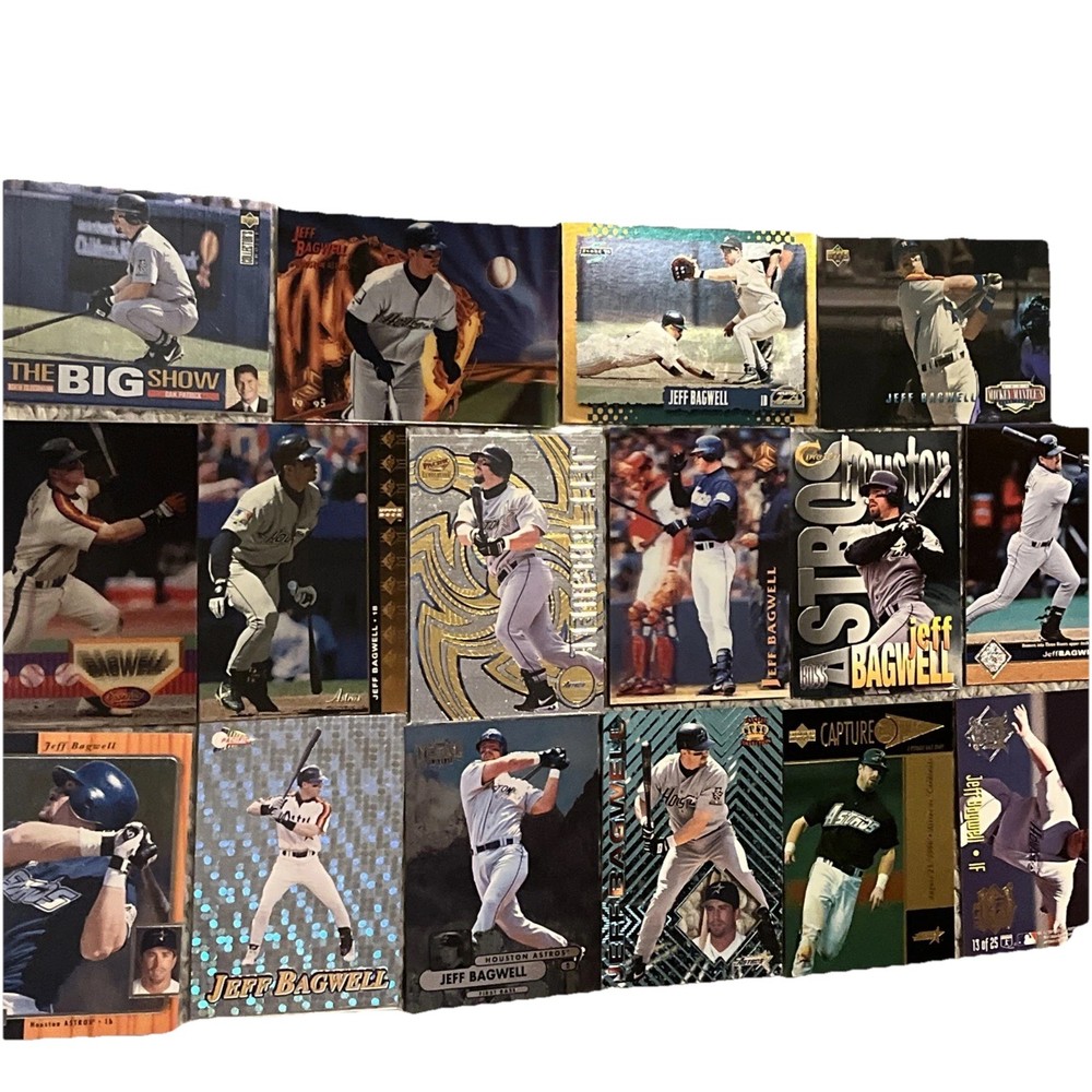 Jeff Bagwell lot of  106 Mnt Cards-  RC, Holograms Inserts Collectors dream $