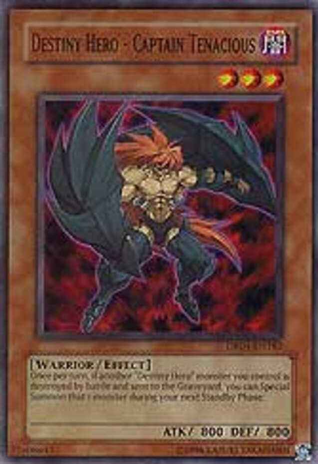 Destiny HERO Captain Tenacious LCGX-EN123 Common Unlimited Edition Near Mint