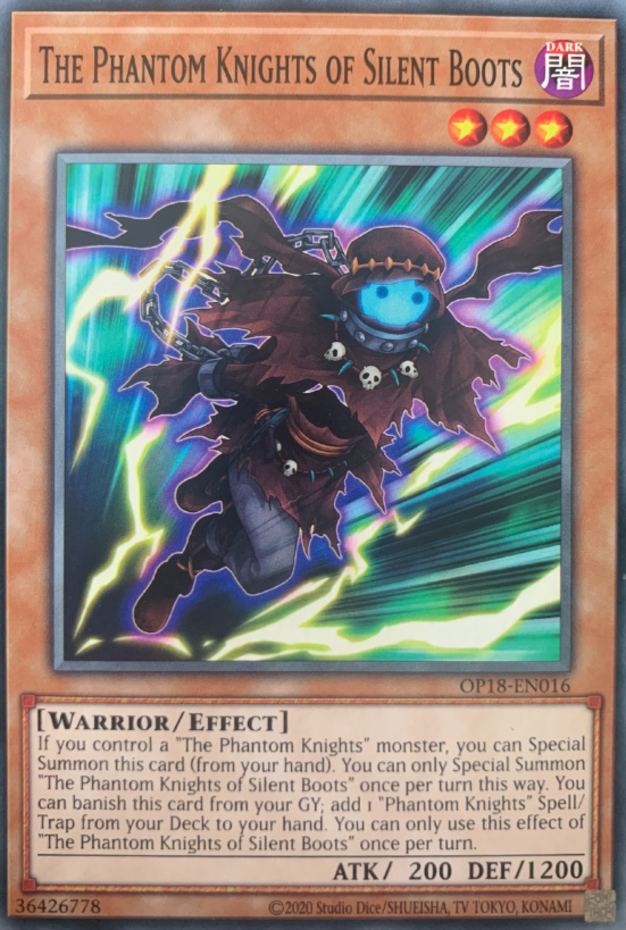 Phantom Knights Silent Boots OP18-EN016 Common Unlimited Edition