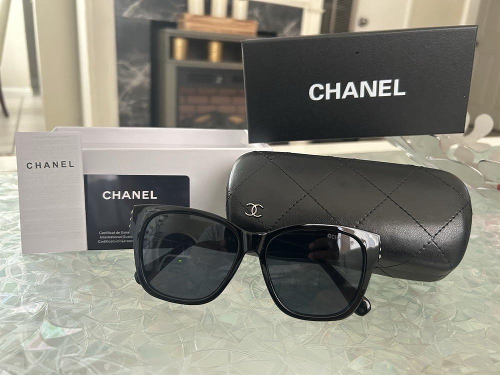 Black CHANEL Women's Sunglasses – Stylish & Elegant
