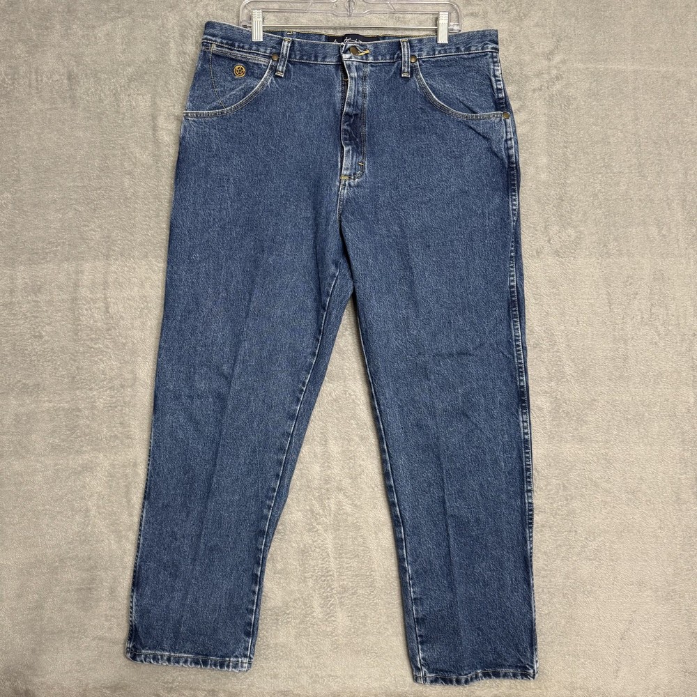 Wrangler George Strait Jeans Mens 36x30 Medium Wash Cowboy Cut