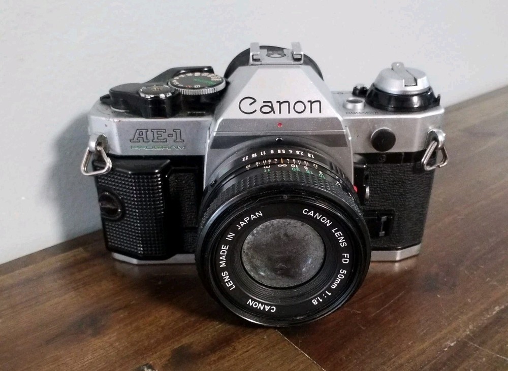 Canon AE-1 Program Film Camera • 50mm 1:1.8 • Untested