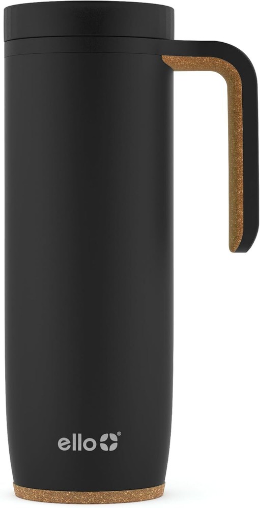Ello Magnet 18oz Vacuum Insulated Stainless 1 Count (Pack of 1), Matte Black