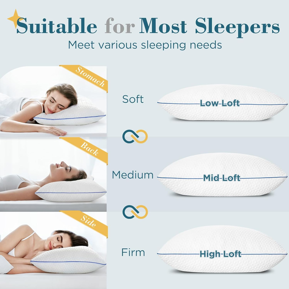 Ergonomic Neck Pillow Cervical Pain Relief Pillows Orthopedic Pillows Neck Pain