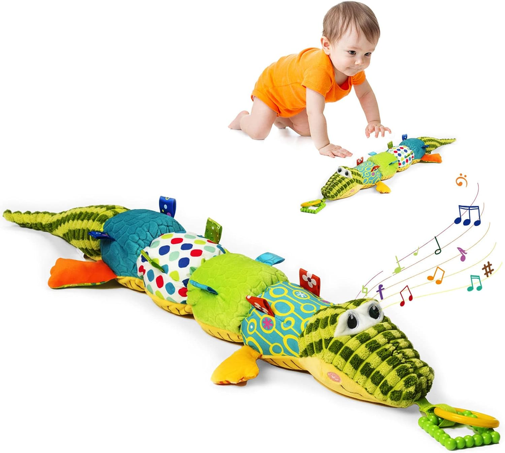 Jollybaby Baby Toys Tummy Time Baby Toys With Rattles, Crinkle, Newborn Baby