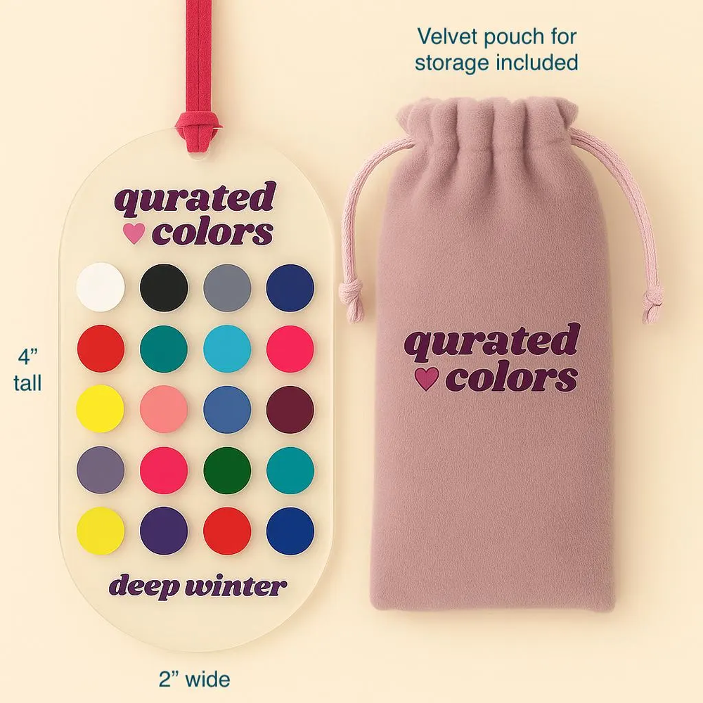 Seasonal Color Analysis Guide – 12 Subseason Palettes, Acrylic Color Card-image