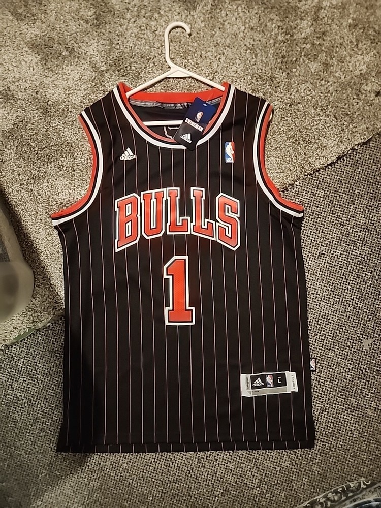 Adidas Hardwood Classics Jersey Stitched Derrick Rose Chicago Bulls Mens Large