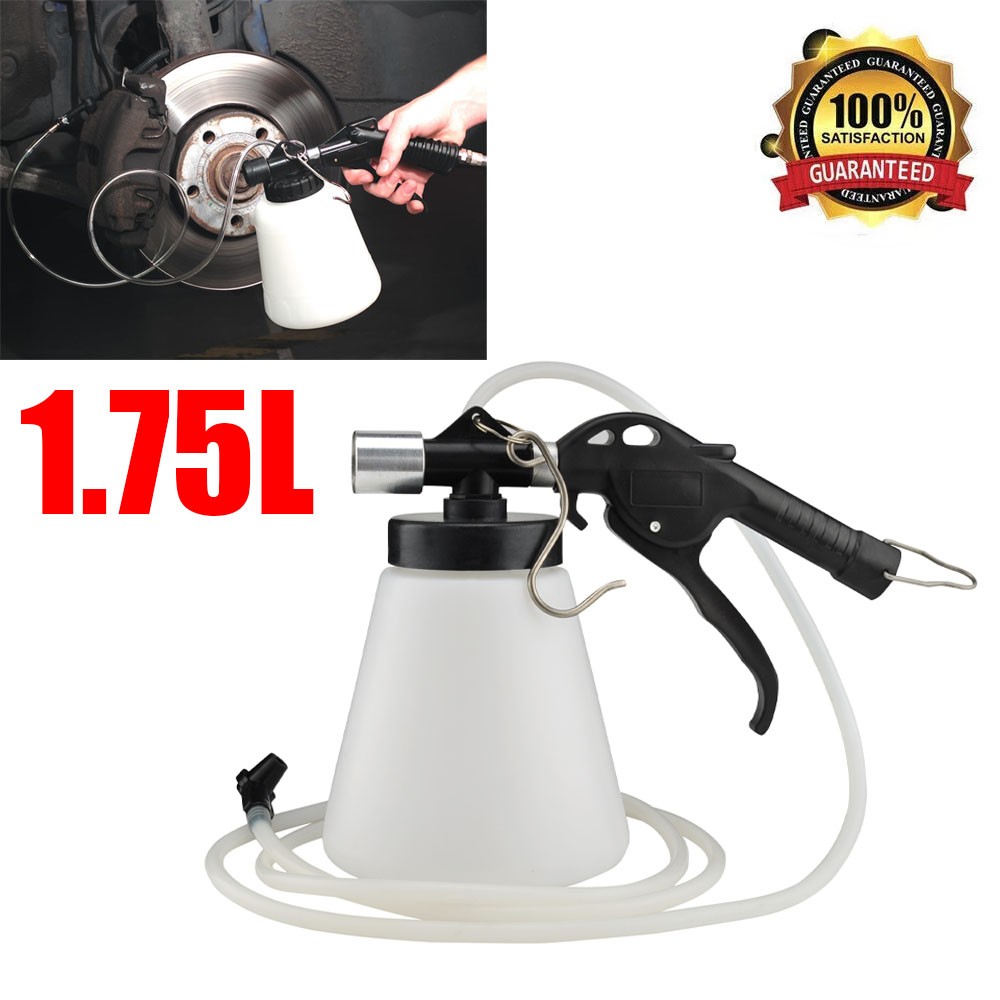 1.75L Car Brake & Clutch Bleeder Bleeding Fluid Kit Pneumatic Garage Vacuum Tool