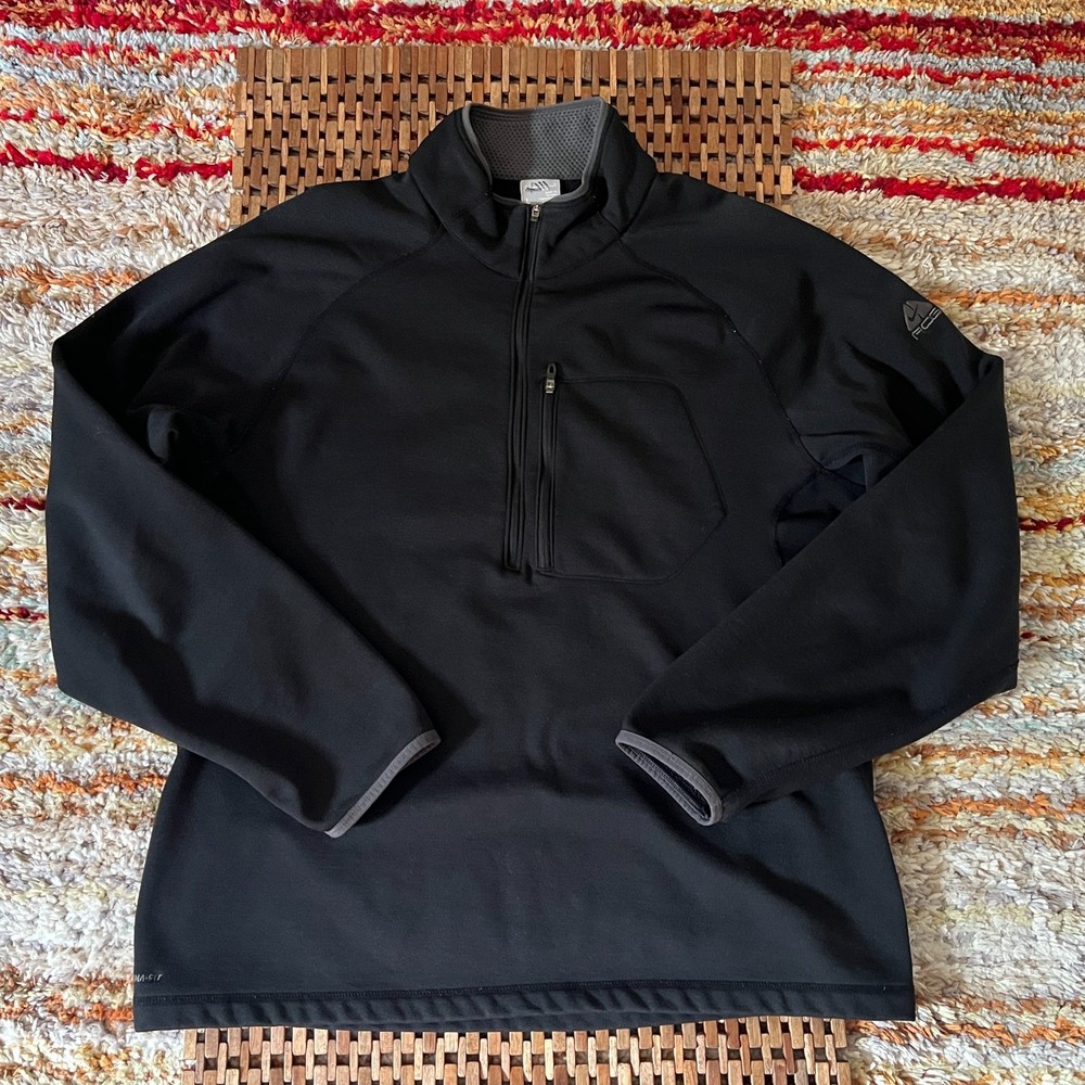 Nike ACG Performance 1/4 Zip Mid Weight Base Layer Black Men's Large L
