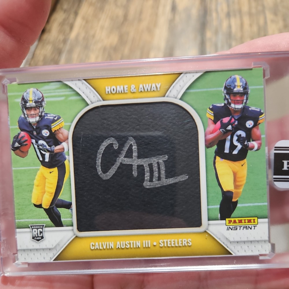 2022 PANINI INSTANT HA35 RC CALVIN AUSTIN III HOME & AWAY AUTO STEELERS 3/10