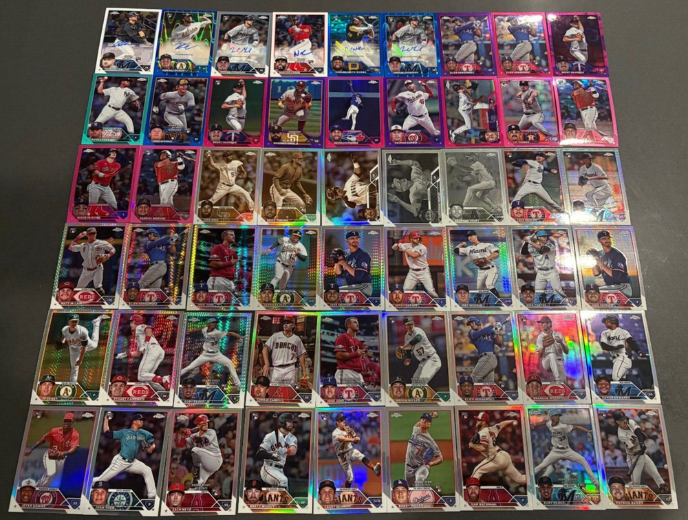 2023 Topps Chrome Update Lot (86) Autos, Numbered, Sepia, Pink, Refractors RC
