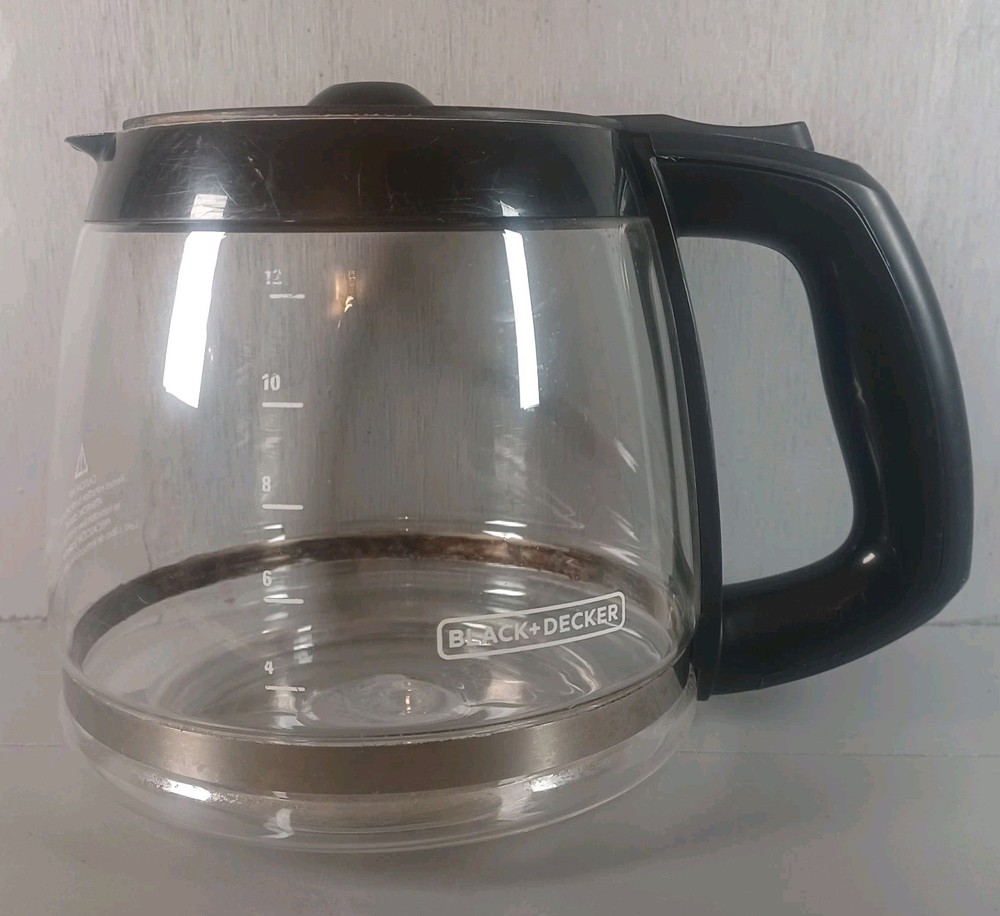 Black and Decker 12 Cup Glass Carafe Replacement with D Handle