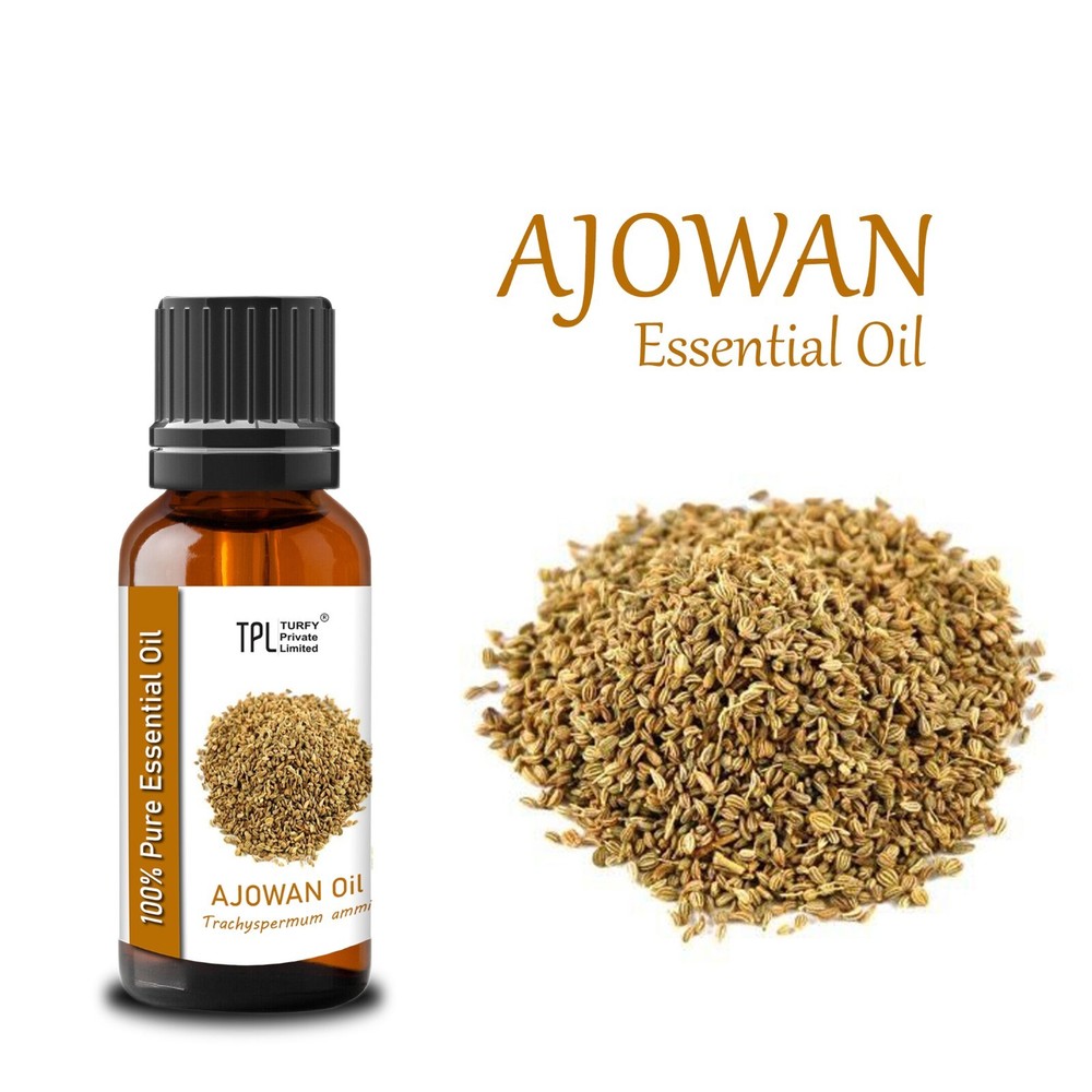 100% Pure Ajowan Essential Oil for Aromatherapy & Therapeutic Use