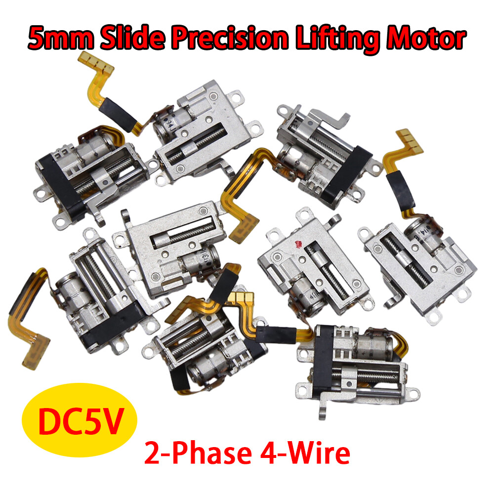 DC5V Micro Mini Stepper Motor 2-Phase 4-Wire 5mm Slide Precision Lifting Motor