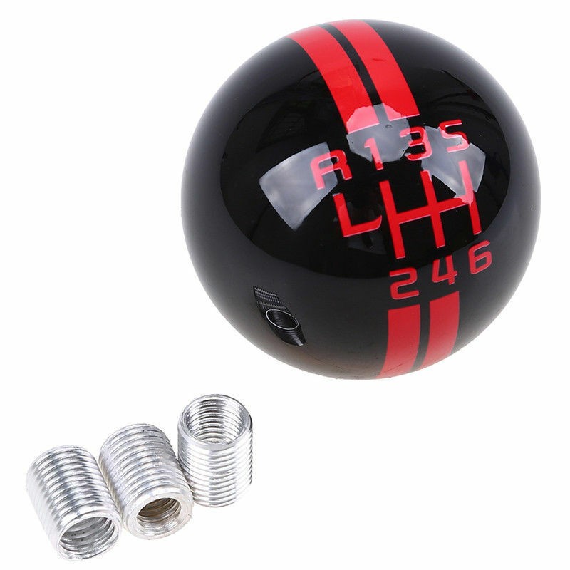 For ford Mustang GT500 6 Speed Manual Gear Shift Knob Shifter Black Round Ball