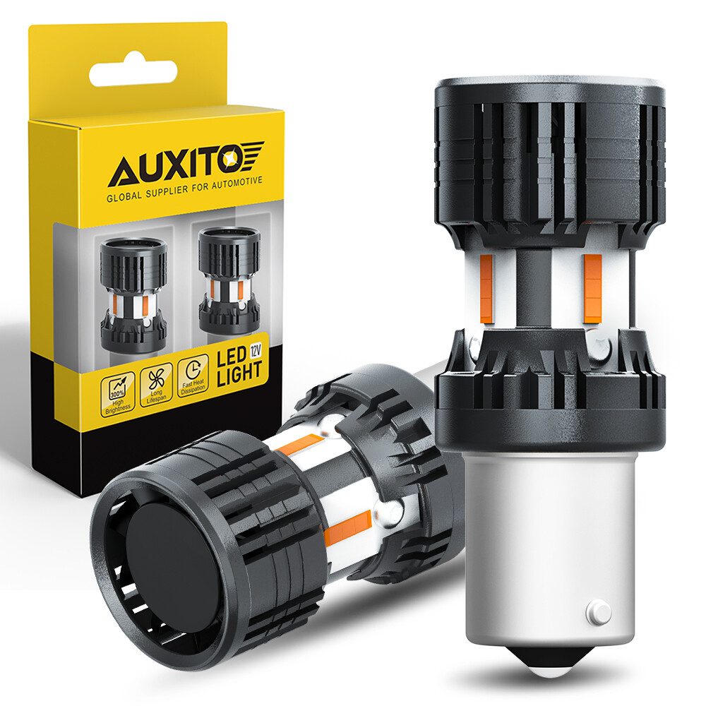 1156PY BAU15S PY21W Amber LED Rear Turn Signal Light Bulbs Bright No Hyper Flash