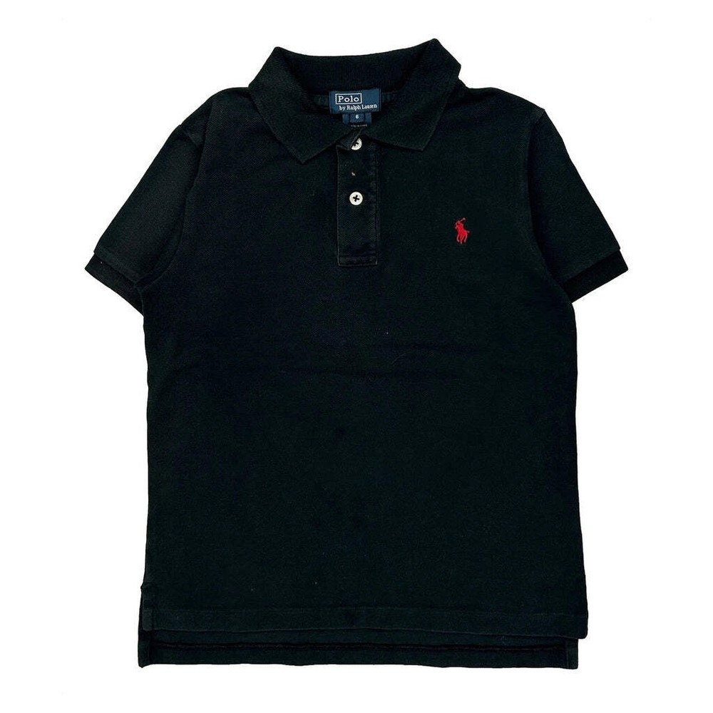 Age 6 Polo By Ralph Lauren Polo Shirt - XS Black Cotton