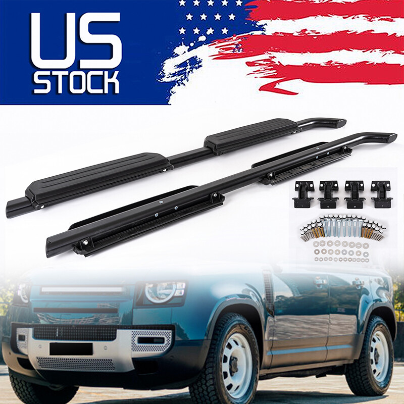 2020-2024 Land Rover Defender 110 130 4D Side Steps Running Boards Nerf Bars