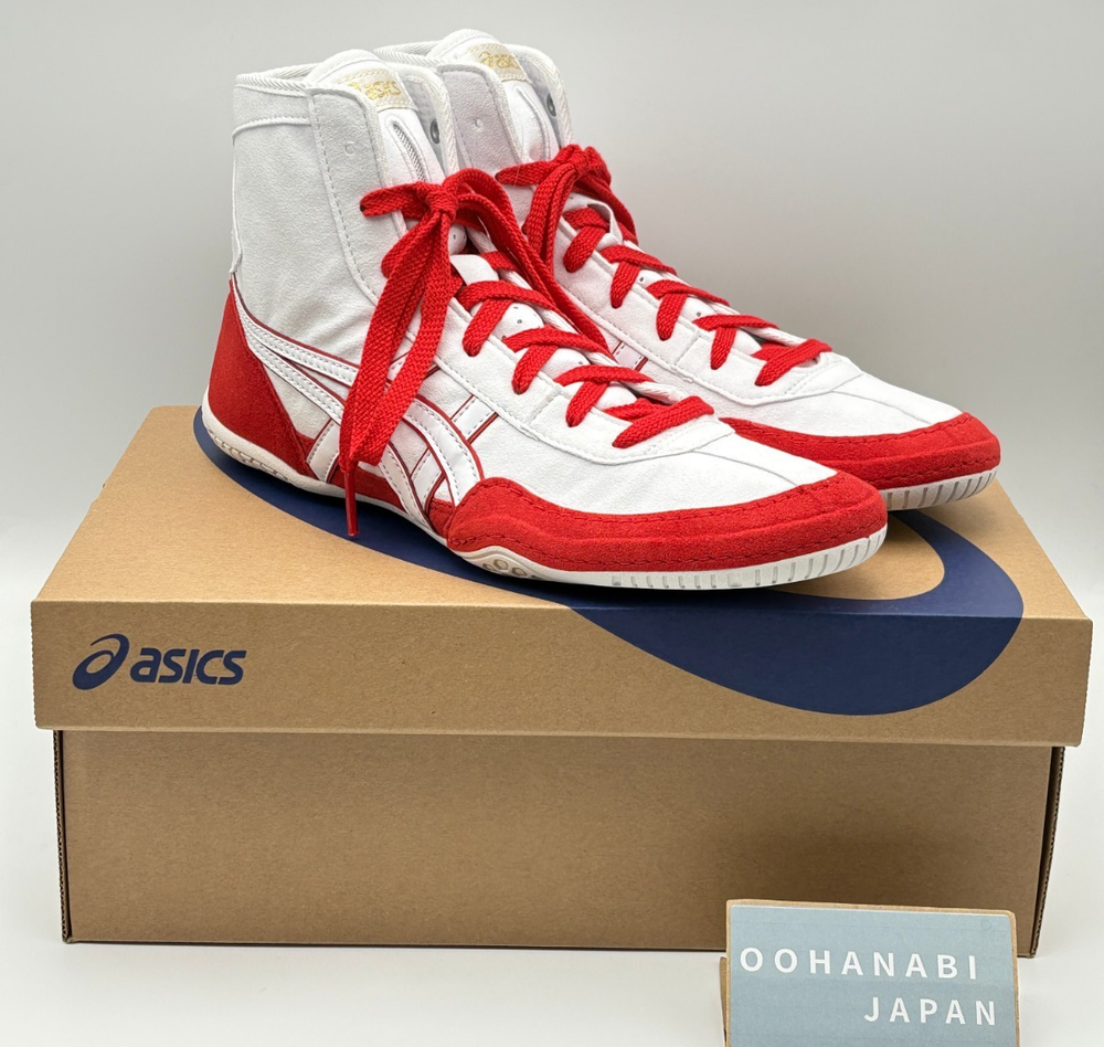 ASICS EX-EO Wrestling Boxing Shoes 1083A001 TWR900 New model White Red US7.5-12