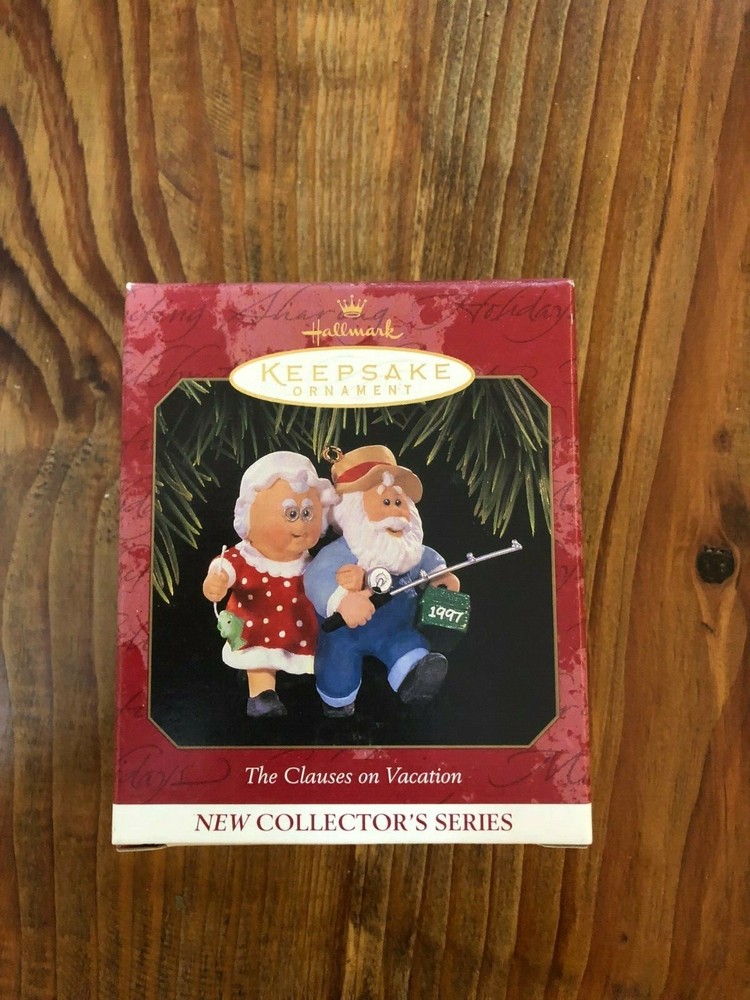 Hallmark Keepsake Clauses on Vacation Complete Ornament Series  