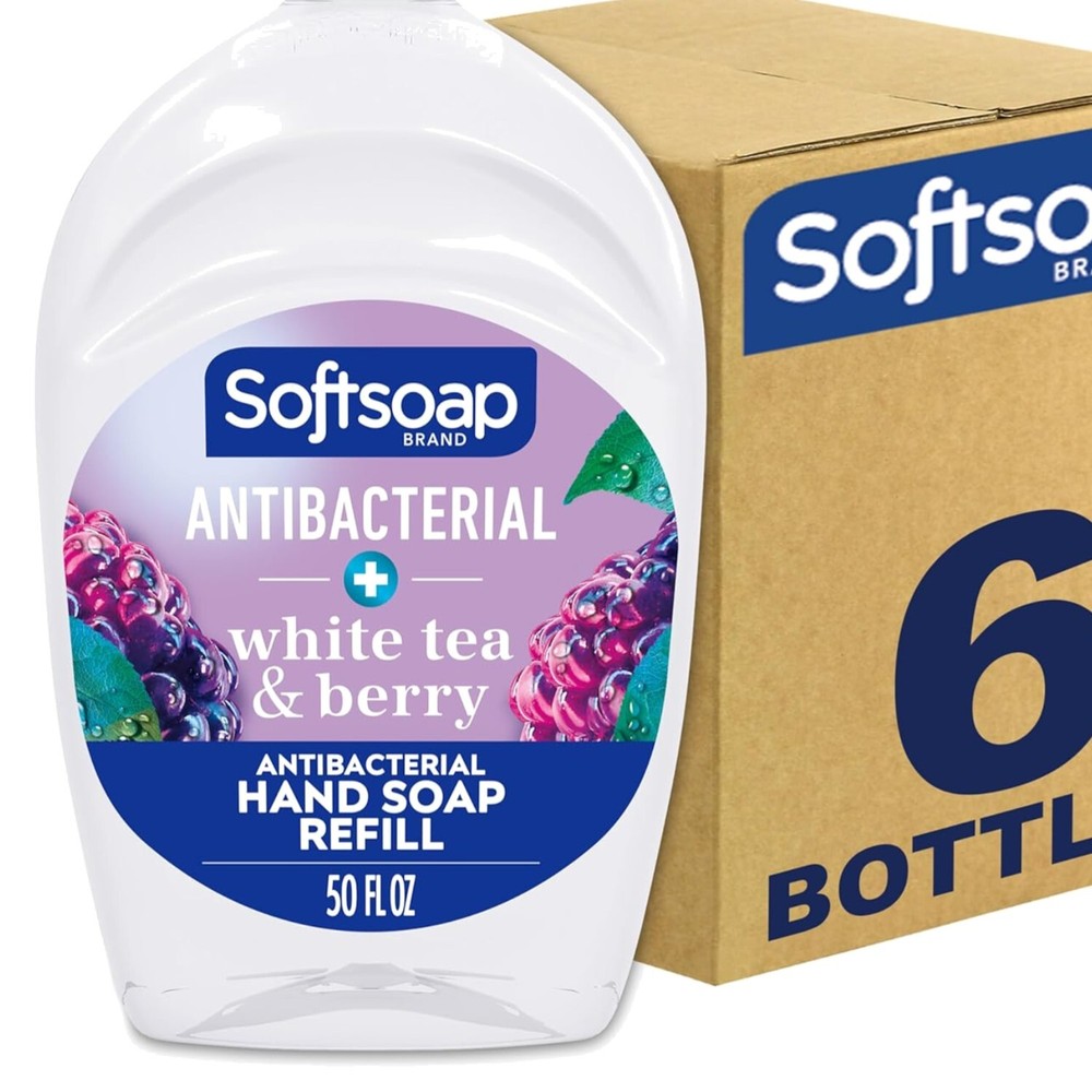 Antibacterial White Tea & Berry Fusion Hand Soap Refill 50 oz 6-Pack