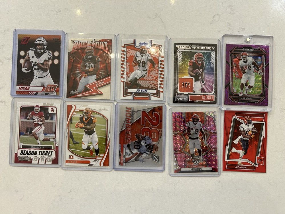 10 Card Lot - Joe Mixon - Houston Texans NFL Super Bowl