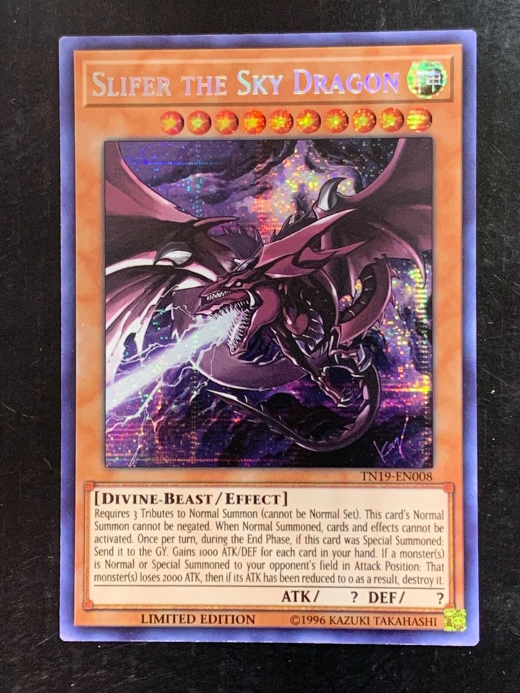 Slifer the Sky Dragon TN19-EN008 Secret Rare Limited Edition YuGiOh Card by Konami
