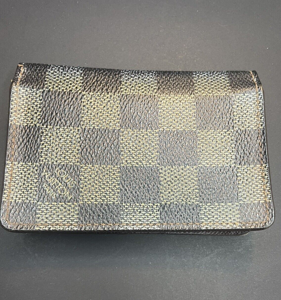 Authentic Louis Vuitton Damier Graphite Card Holder Wallet