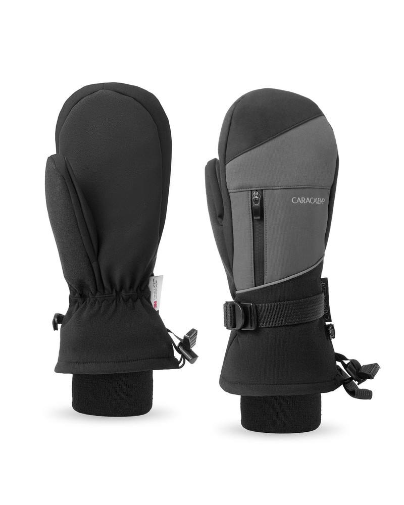 Winter Ski Mittens for Men Women Cold Weather- Warm Snow Mitts Gloves Waterpr...