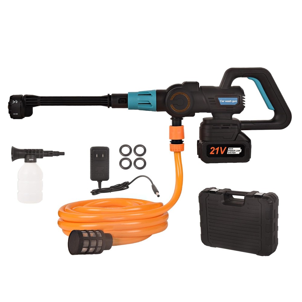 6-in-1 Cordless Electric Pressure Washer Gun 652 PSI Portable Power Cleaner