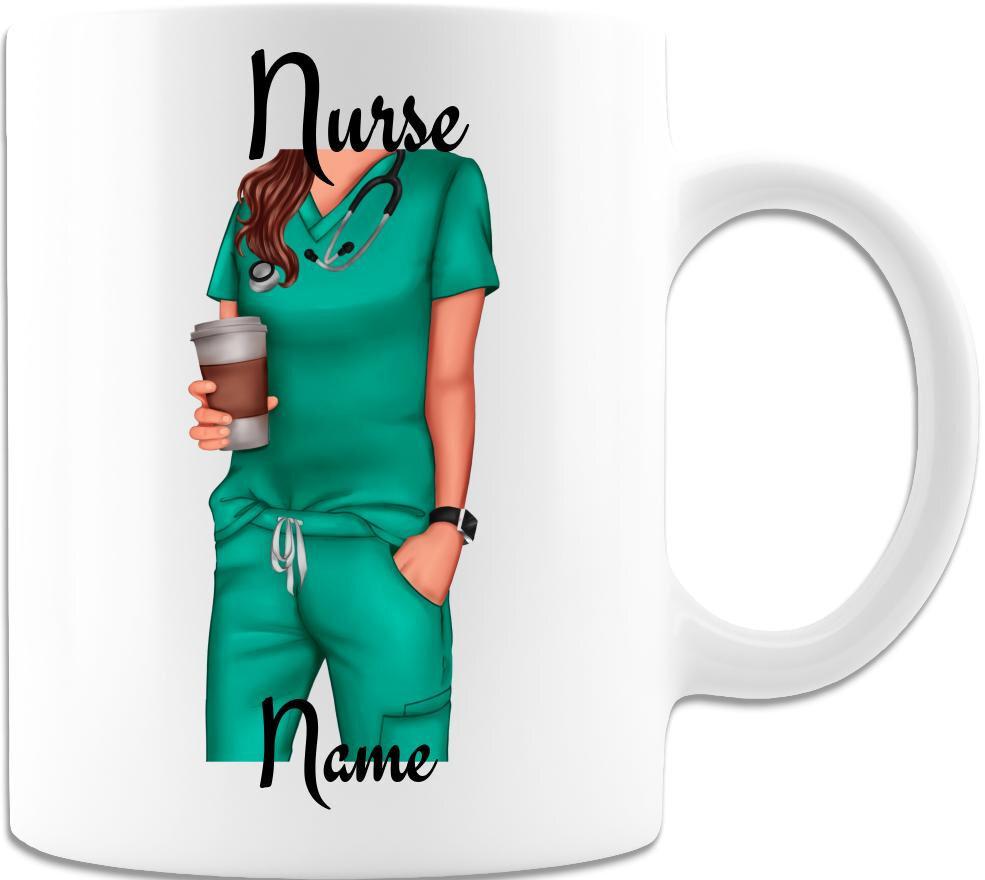 Personalize Nurse Coffee Mug White Customize Picture And Name For Nurse Gift  Rn