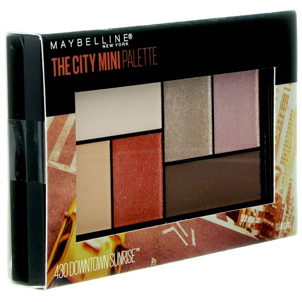 4 Pack Maybelline The City Mini Eyeshadow Palette, Downtown Sunrise, 0.14 oz