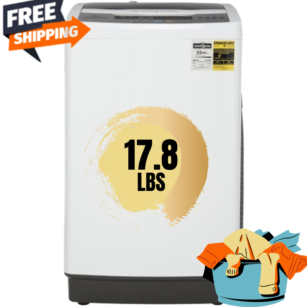 Portable Top Load Full Automatic Washing Machine for Dorm Apartment RV-image