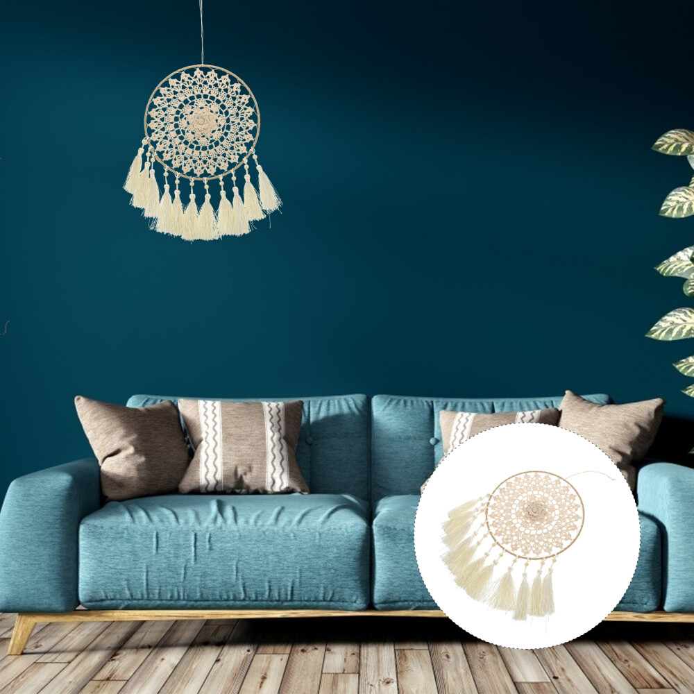 Macrame Wall Hanging Tassel Shop Dream Net Home Decoration Stylish Girl