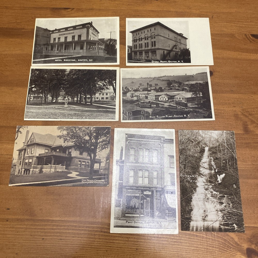 Vintage Postcard Set Featuring Scenic Groton New York
