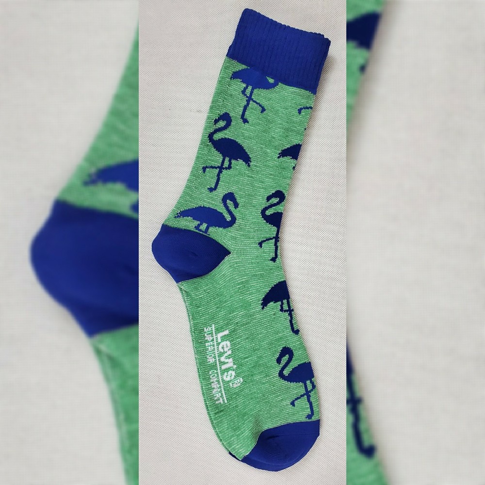 LEVI'S AUTHENTIC CASUAL SOCKS MEN'S 1PAIR REGULAR CUT SIZE 8-12 SUPERIOR COMFORT