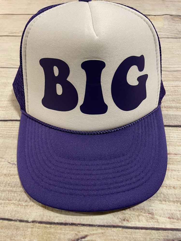 Vintage Purple Big Snapback Mesh Trucker Hat One Size